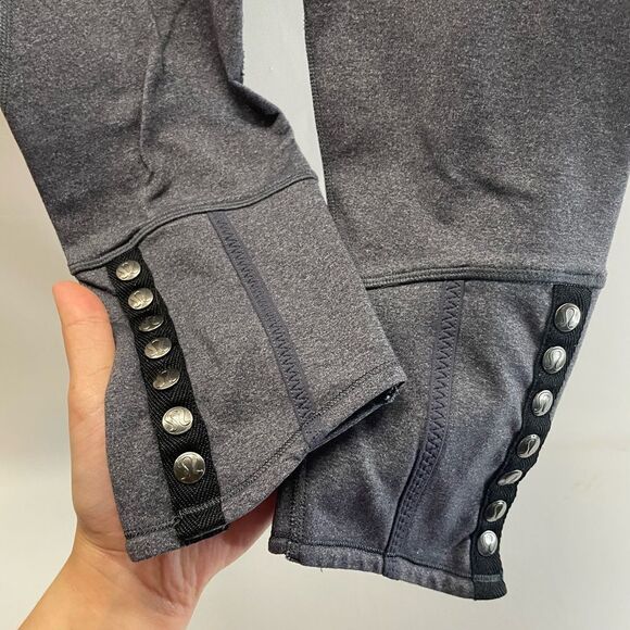 Lululemon Snap Me Up Grey Cropped Leggings Size 6 - Picture 3 of 6